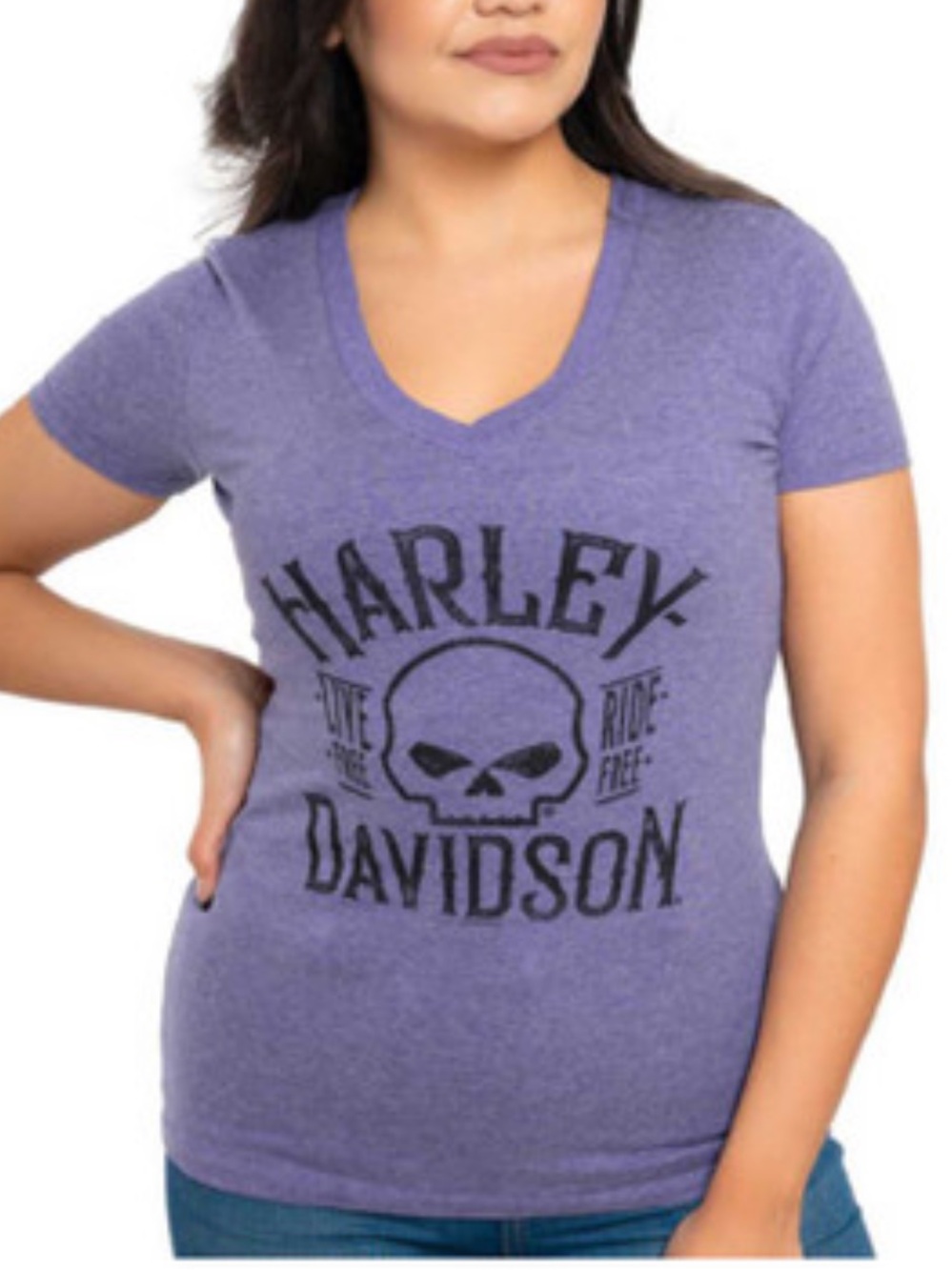 HARLEY DAVIDSON short sleeve graphic tee womens size medium biker motorcycle